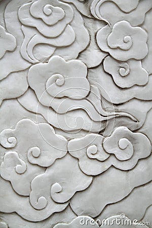 Asian style flower pattern Stock Photo