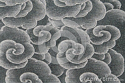 Asian style flower pattern Stock Photo