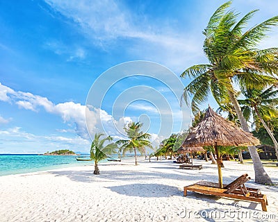 Asian tropical beach paradise in Thailand Editorial Stock Photo