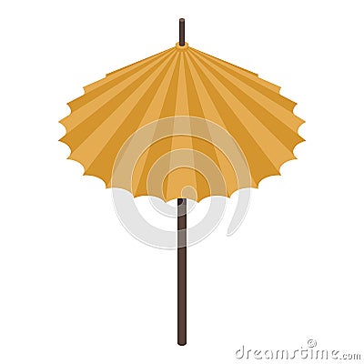 Asian umbrella icon, isometric style Vector Illustration