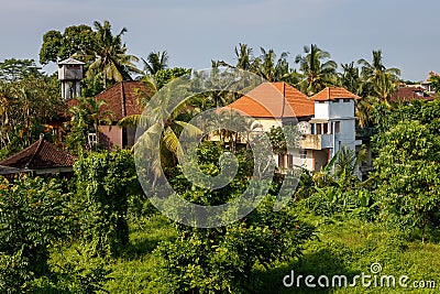 Asian village in the jungle Stock Photo