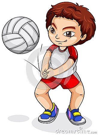 An Asian Volleyball Player Stock Images - Image: 36838424