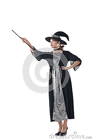 Asian witch hold something Stock Photo