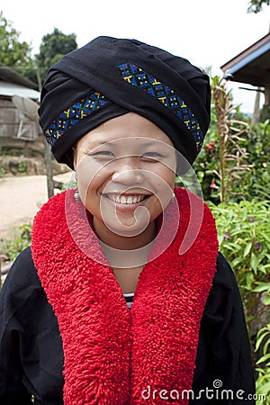 Asian woman, Yao, from Laos Stock Photo