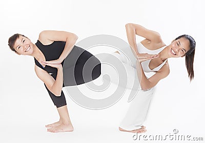 Asian Yoga Training Master Stock Photo