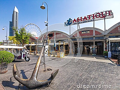 Asiatique Riverfront Night Market Editorial Stock Photo