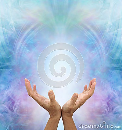Ask Believe Receive in the Power of Love Stock Photo