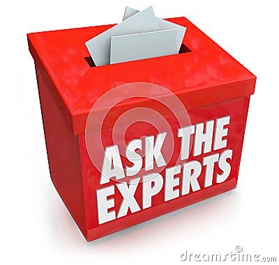 Ask the Experts Question Entry Box Submit Help Assistance Tips A Stock Photo