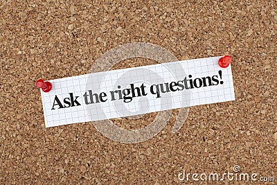 Ask The Right Questions Stock Photo