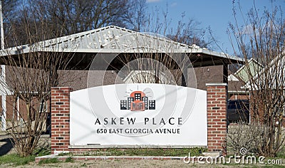 Askew Place Apartments, Memphis, TN Editorial Stock Photo