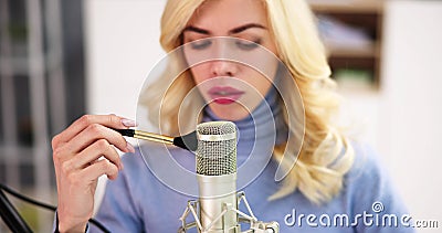 ASMR. Autonomic Sensory Meridian Response Stock Photo