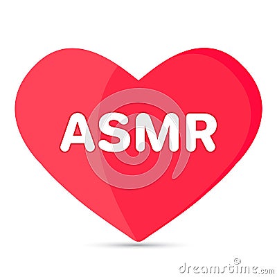ASMR isolated icon Vector Illustration