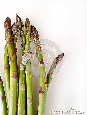 Asparagus Bundles. Stock Photo