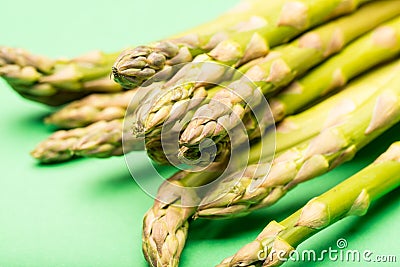 Asparagus bundles Stock Photo