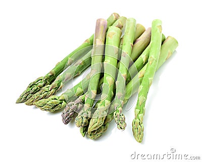 Fresh Asparagus Bundles Stock Photo