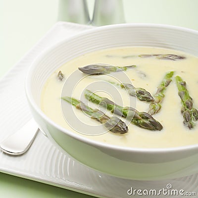 Asparagus Soup Stock Photo