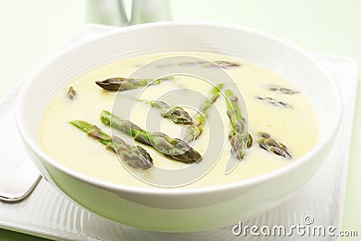 Asparagus Soup Stock Photo