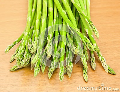 Asparagus on the table Stock Photo