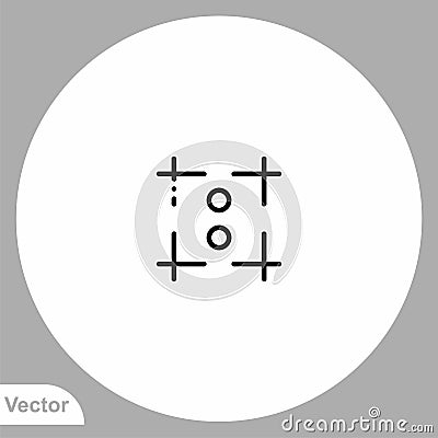 Aspect ratio vector icon sign symbol Vector Illustration