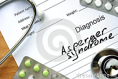 Asperger syndrome Stock Photo