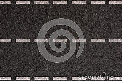 Asphalt highway with road markings Stock Photo