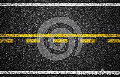 Asphalt highway with road markings texture Stock Photo