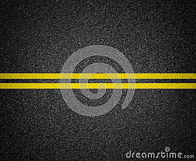 Asphalt road marking top view Stock Photo