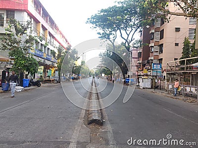 Asphalt roads in Mumbai, Maharashtra Editorial Stock Photo