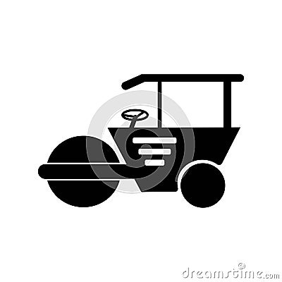 asphalt roller icon Vector Illustration