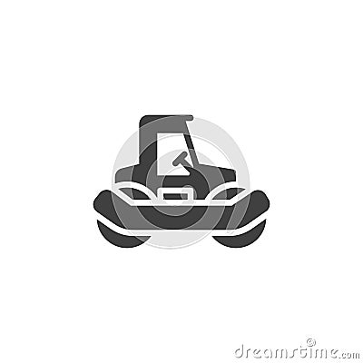 Asphalt Roller vector icon Vector Illustration