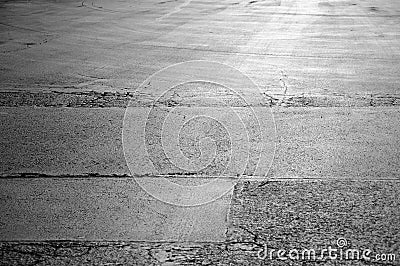 Asphalt with Sunlight glare Stock Photo