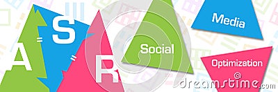 ASR - Automatic Speech Recognition Colorful Triangle Horizontal Stock Photo