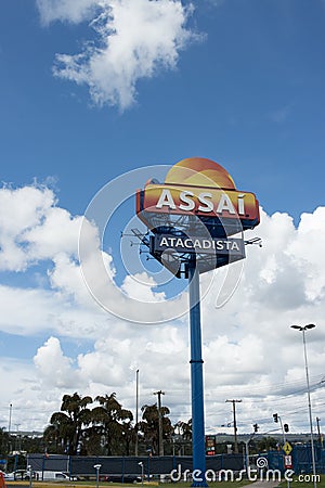 Assai Wholesale Food Discount Supermarket in North Brasilia Editorial Stock Photo
