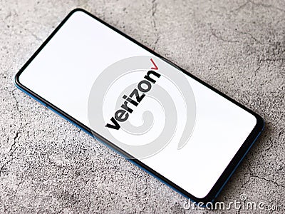Assam, india - July 17, 2020 : Verizon a largest telecommunication company. Editorial Stock Photo