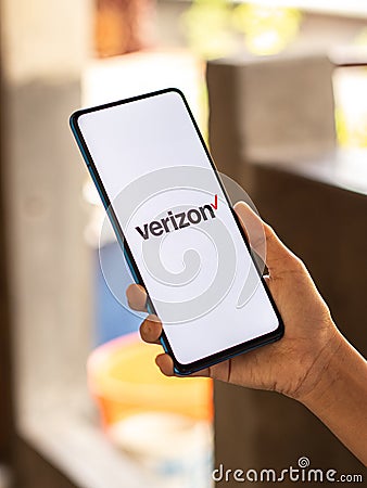 Assam, india - July 17, 2020 : Verizon a largest telecommunication company. Editorial Stock Photo