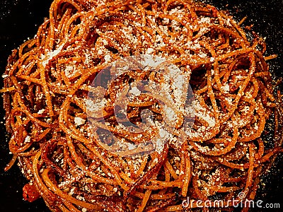 Assasin Spaghetti - Spaghetti alla Assassina Stock Photo