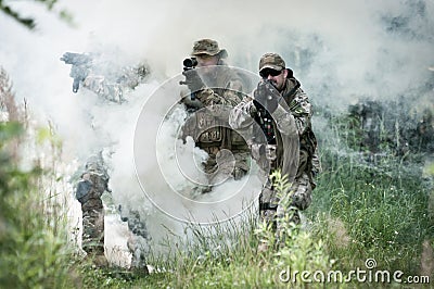 Assault of special forces Stock Photo