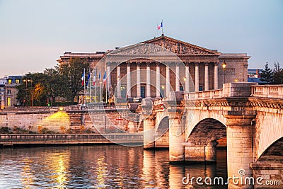 Assemblee Nationale National Assembly in Paris, France Stock Photo