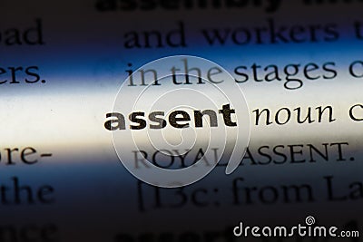 assent Stock Photo