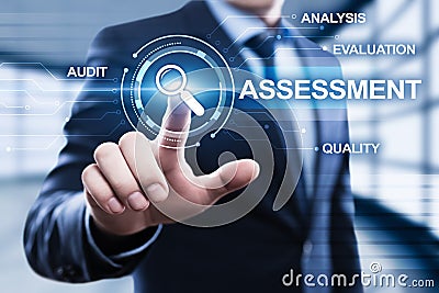 Assessment Analysis Evaluation Measure Business Analytics Technology concept Stock Photo