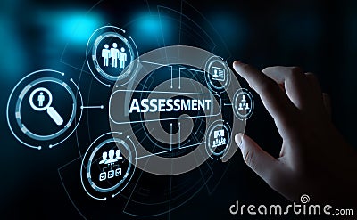 Assessment Analysis Evaluation Measure Business Analytics Technology concept Stock Photo