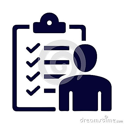 Assessment, clip board, report, checklist icon Vector Illustration