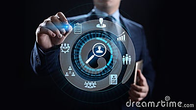 Assessment evaluation measure analytics business technology concept. Stock Photo