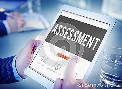 Assessment Evaluation Opinion Analysis Calculation Concept Stock Photo