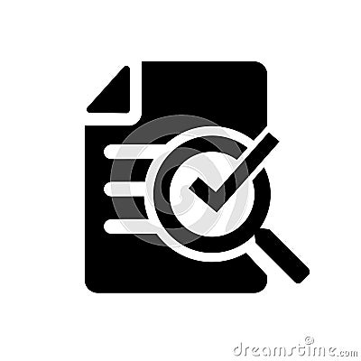 Assessment passed, task passed, vector icon Vector Illustration