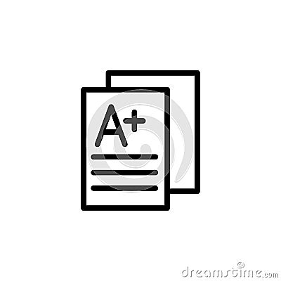 Assessment, test icon. Element of Education icon. Thin line icon Stock Photo