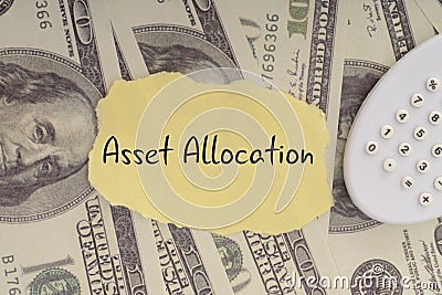 Asset allocation is a strategy used in investing to determine how to distribute your investment portfolio among different asset Stock Photo