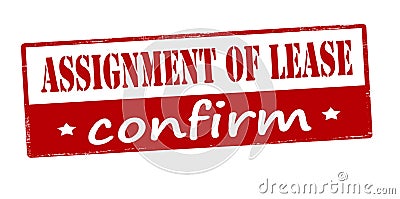 Assignment of lease confirm Cartoon Illustration