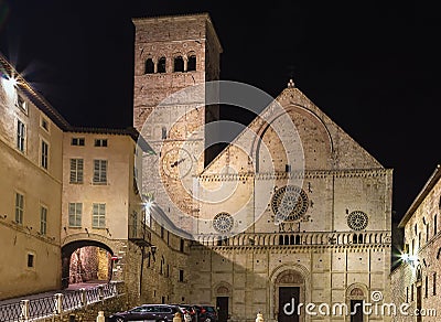 Assisi Cathedral, Italy Stock Photo