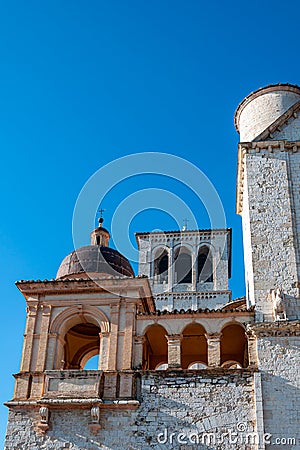 Assisi, Italy. Medieval city famous all over the world. Stock Photo